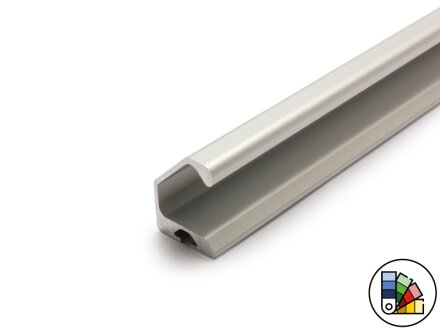 Griffleistenprofil aus Aluminium I-Typ Nut 5 - Stablänge 3 Meter - Pulverbeschichtung in verschiedenen Farben wählbar