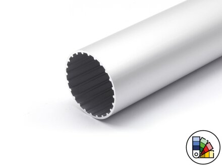 Tube en aluminium D50 - longueur de tige 3 mètres - revêtement en poudre disponible en différentes couleurs
