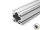 Profilé aluminium 100x100L type I rainure 10 (léger) - longueur de barre 3 mètres - revêtement en poudre disponible en différentes couleurs