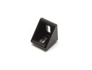 Angle 20 B-type groove 6 (with holes for M4 screws) - black powder-coated