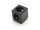 Cube connector 2D 30 B-type slot 8 - black powder-coated