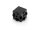 Cube connector 2D 20 I-type groove 5 including cover caps, black powder-coated
