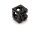 Connecteur cube 3D 20 type I, rainure 5 avec capuchons, revêtement par poudre noir