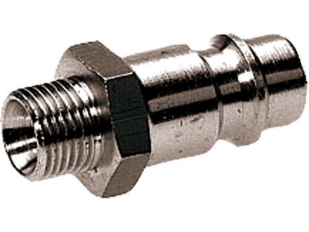 Raccord cannelé en laiton plaqué avec un filetage extérieur pour les sockets de couplage taille nominale 7,2 / 7,8 G1 / 8a