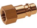 Barbed fitting made of brass with an internal thread for coupling sockets nominal size 7.2 / 7.8 G1 / 8i