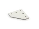 Connection plate - 2020, aluminum, anodized, I-type groove 5, B-type groove 6