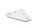 Connection plate - 4040, aluminum, anodized, I-type groove 8