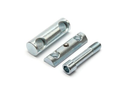 Quick connector - 13.45*7.2*40 - M8, galvanized steel, I-type groove 8
