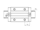 Lineaire wagen ARC 15 ML blokmodel, geselecteerde opties: BZC V2 P