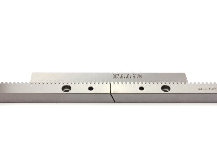 Assembly jig for precision rack, helical toothed, module 1.5, 19x19mm