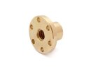 Trapezoidal screw nut flange 8x1.5 right gunmetal -...