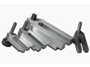 Adjustable cast aluminum fork clamps M8x60x25x12
