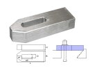 Cast aluminum clamps M12 / 14x100x40x20