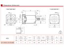 Planetary gear reduction gear for stepping motors 60x60mm...