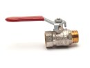 Brass ball valve G 3/8 IG / AG
