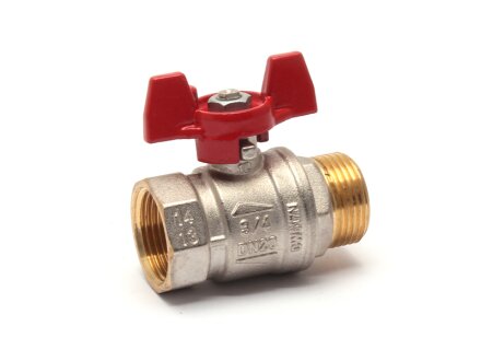 Brass ball valve G 3/4 "IG / AG