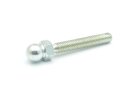 Threaded rod galvanized with ball 10mm, M6x40, size 10, steel,