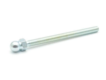Threaded rod galvanized with ball 10mm, M6x80, size 10, steel,