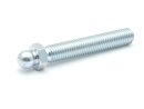 Threaded rod galvanized with ball 10mm, M10x60, wrench 13, steel,
