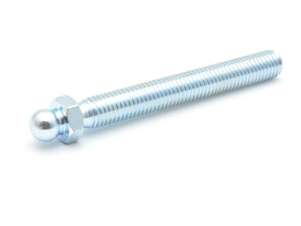 Threaded rod galvanized with ball 10mm, M10x80, wrench 13, steel,