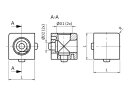 Würfelverbinder 2D 40 I-Typ Nut 8 inkl. 2 Abdeckkappen