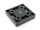 Fussplatte I-Typ Nut 8 80x80 M8 ZN, schwarz lackiert
