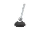 Hinged row 10 PA - threaded rod, with ball 10mm, M6x20, key width 10 of 30mm dish with anti-slip plate 30, d = 28.5