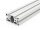 Aluminium profiel 40x80 L I type sleuf 8 licht alu profil zilv  800mm