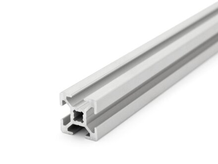 Perfil de aluminio 20x20 L tipo B ranura 6 ligero, plata