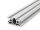 Aluminiumprofil 20x40 L B Typ Nut 6 leicht silber eloxiert Alu Profil - Standardlänge  50mm