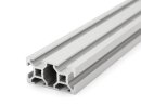 Aluminiumprofil 20x40 L B Typ Nut 6 leicht silber eloxiert Alu Profil - Standardlänge  200mm