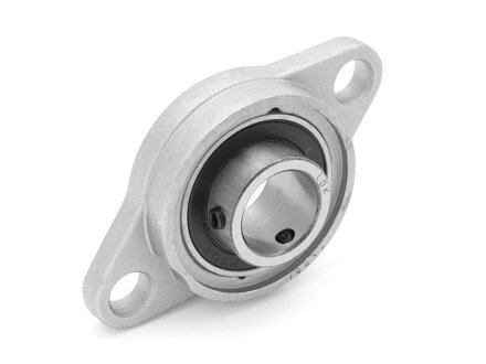 Stainless steel miniature flanged SS KFL-007-ST shaft: 35 mm