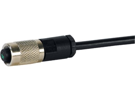 Cable central con enchufe de acoplamiento de 8 polos ZK-D8-SL-M8-IP65-5
