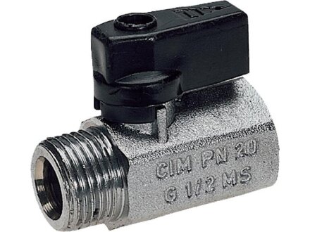 2/2-way ball valve Mini KH-G1 / 4i-G1 / 4a 40-MSV PTFE KU-SW-012